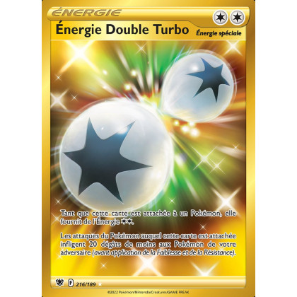 Énergie Double Turbo - EB10 216/189 - Astres Radieux SWSH10 - Cartes Pokémon