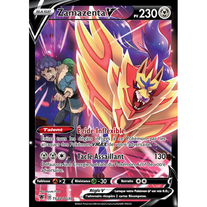 Zamazenta V - EB10 TG22/TG30 - Astres Radieux SWSH10 - Cartes Pokémon